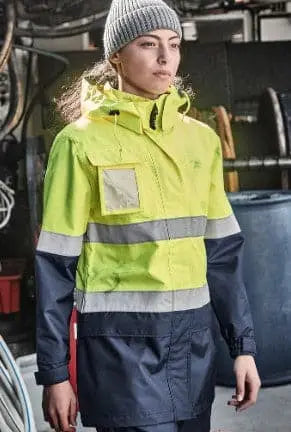 Syzmik Workwear Women's Hi Vis Ultralite Waterproof Jacket ZJ757 Syzmik